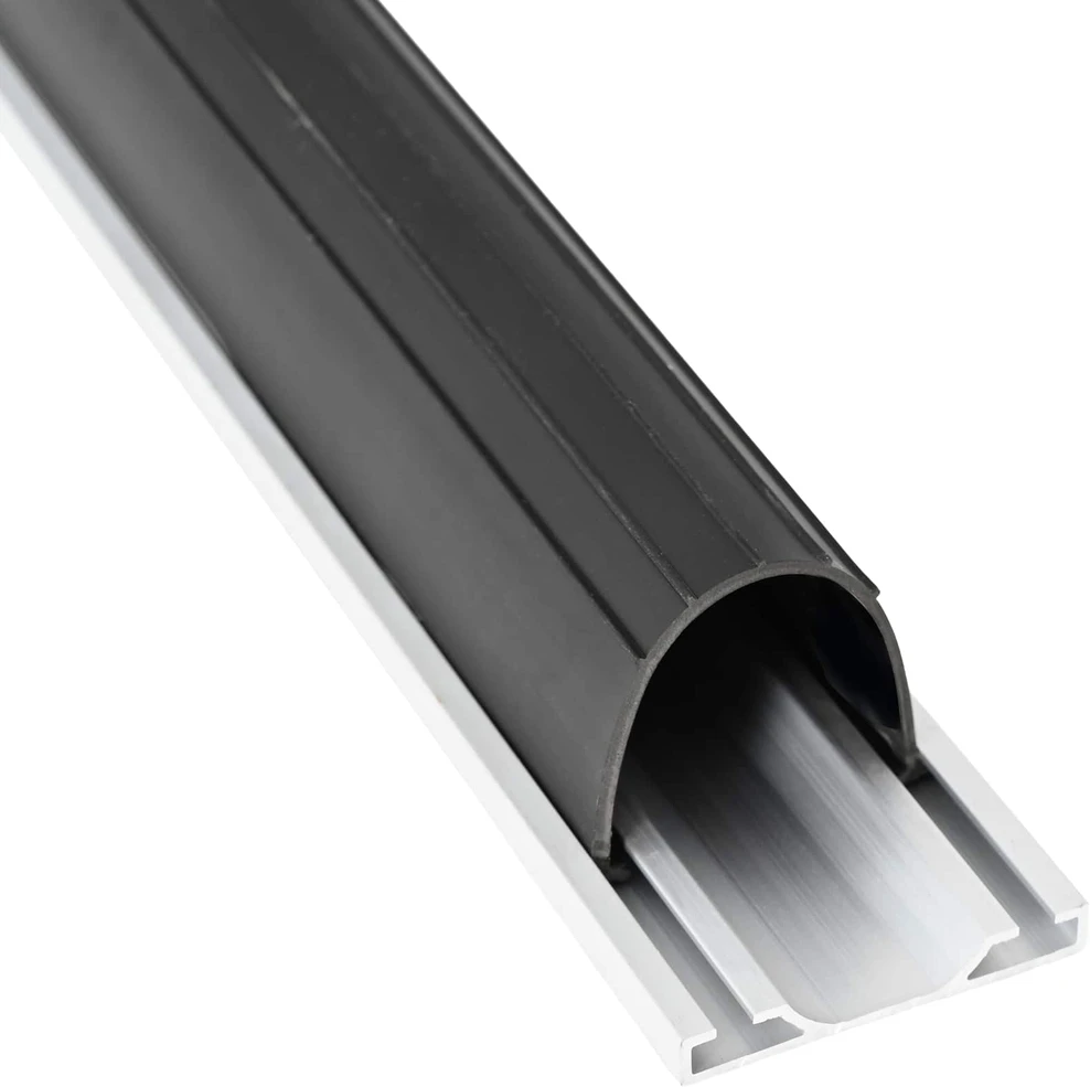 Garažo durų sandarinimas Juoda 70 x 6 mm 4,5 m PVC