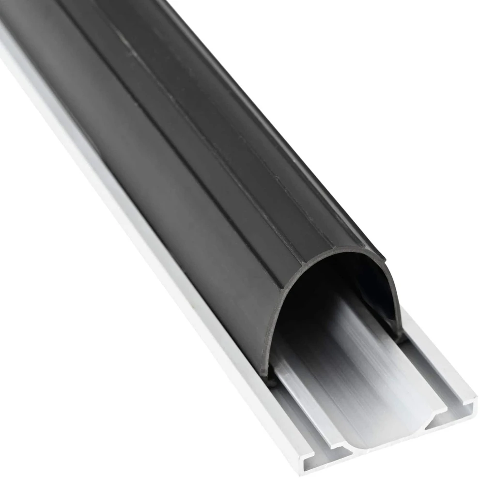 Garažo durų sandarinimas Juoda 70 x 6 mm 5,5 m PVC