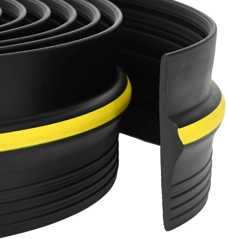 Garažo Grindų Sandariklis Juoda ir geltona 12 x 90 mm 10 m PVC