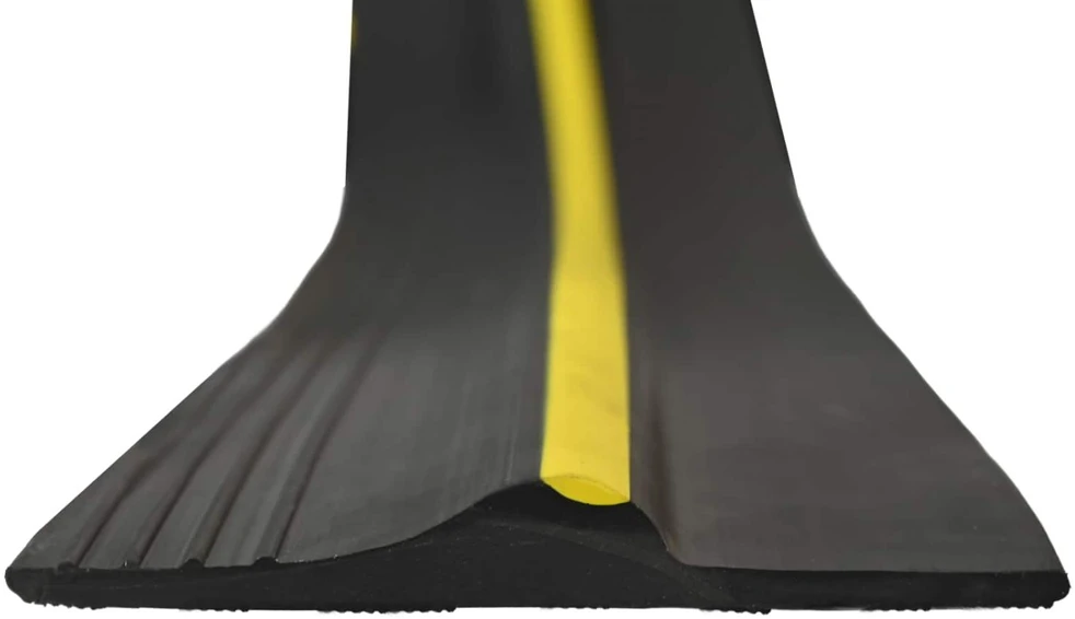 Garažo Grindų Sandariklis Juoda ir geltona 12 x 90 mm 6 m PVC
