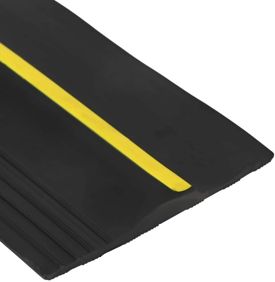 Garažo Grindų Sandariklis Juoda ir geltona 12 x 90 mm 3 m PVC