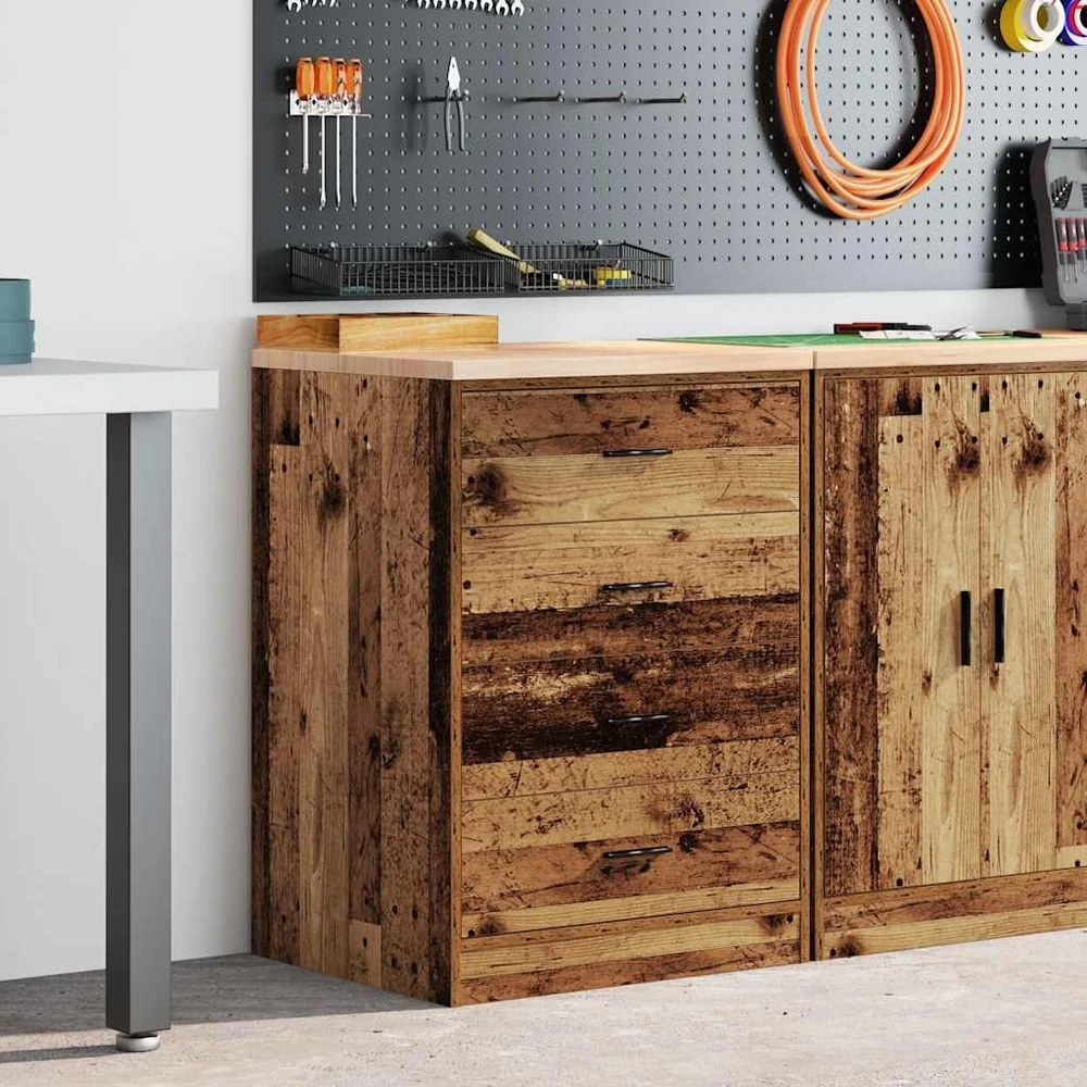 Garažo spinta, 60x51x85 cm, pušies medienos masyvas
