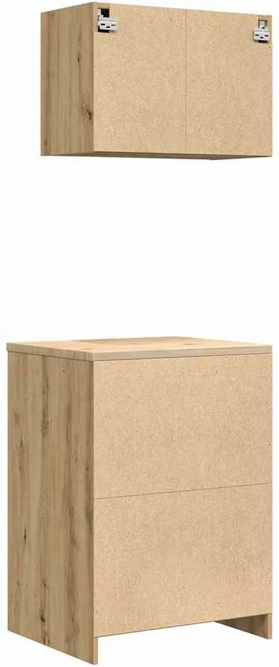 garažo spintos, 2vnt., artisano ąžuolo, mediena