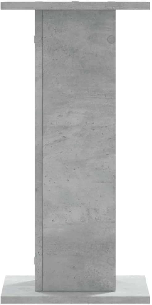 Garsiakalbių stovai, 2vnt., betono pilki, 30x30x60cm, mediena
