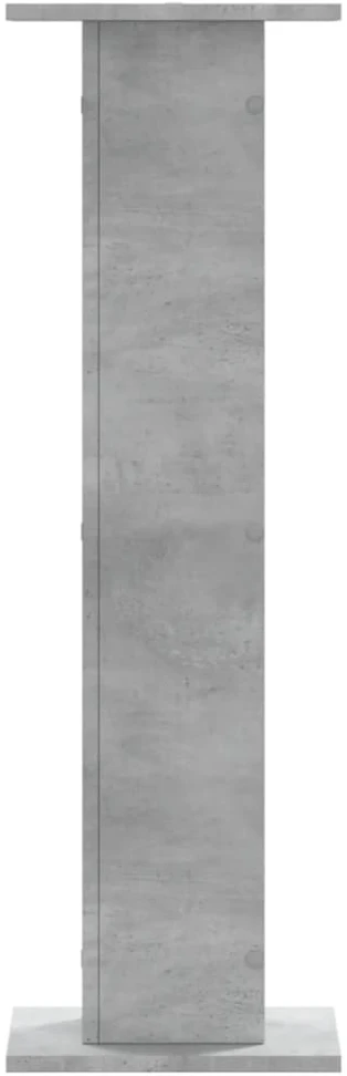 Garsiakalbių stovai, 2vnt., betono pilki, 30x30x95cm, mediena
