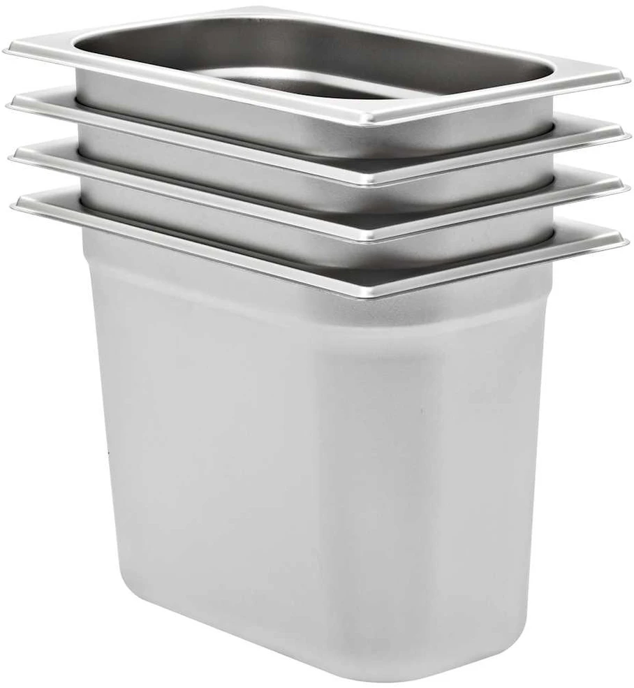 Gastronorm indai, 4 vnt., nerūdijantis plienas