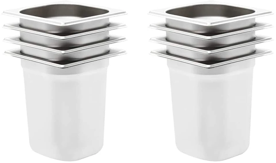 Gastronorm indai, 8 vnt., nerūdijantis plienas