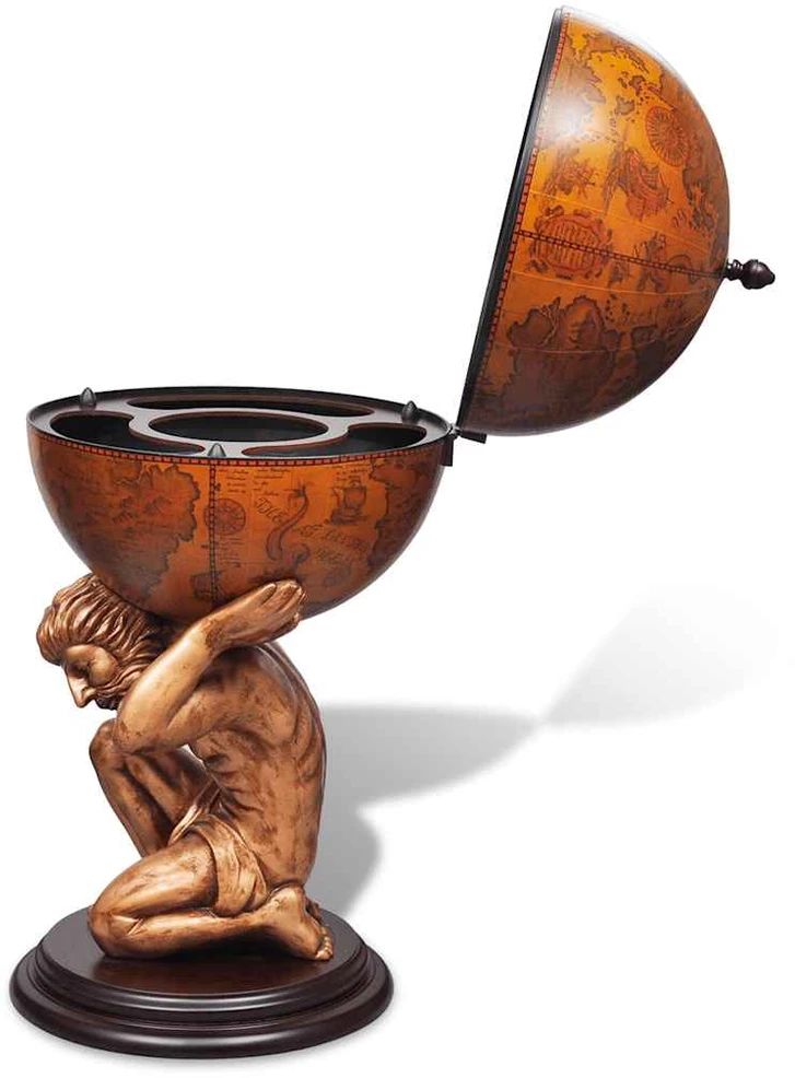 Gaublio formos baras su Atlaso stovo dizainu, 42x42x85cm