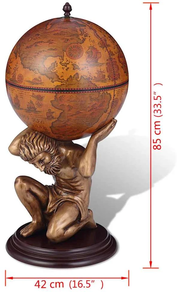 Gaublio formos baras su Atlaso stovo dizainu, 42x42x85cm