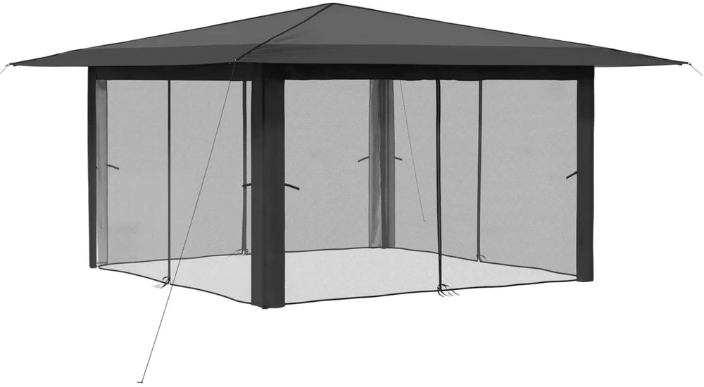 Gazebo su 4 šoninėmis sienomis 4 x 4 m
