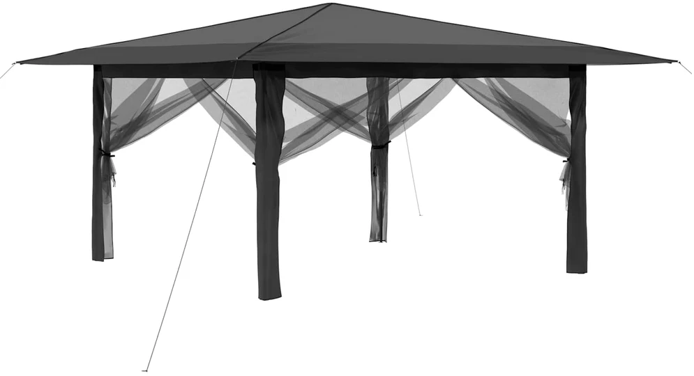 Gazebo su 4 šoninėmis sienomis 4 x 4 m