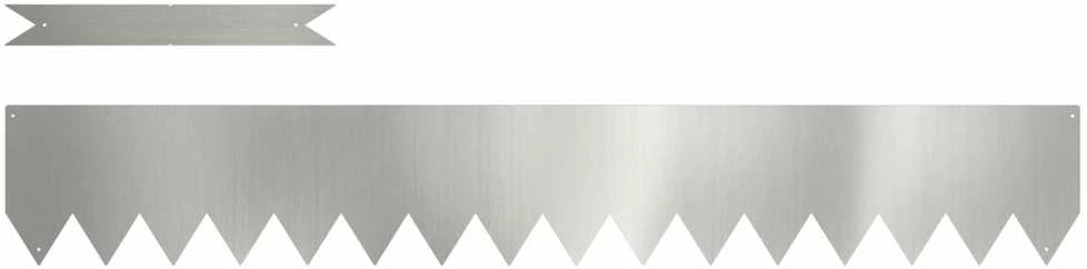 Vejo kraštas 50 vnt. 100 x 0,05 x 15 cm Cinkuota plienas