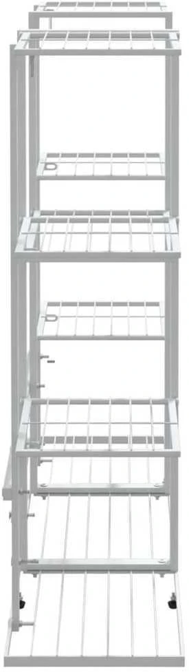 Gėlių stovas, baltos spalvos, 94,5x25x89cm, geležis