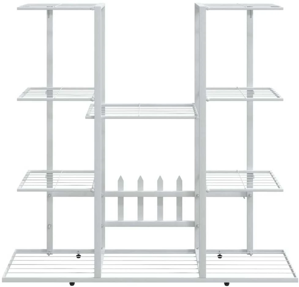 Gėlių stovas, baltos spalvos, 94,5x25x89cm, geležis