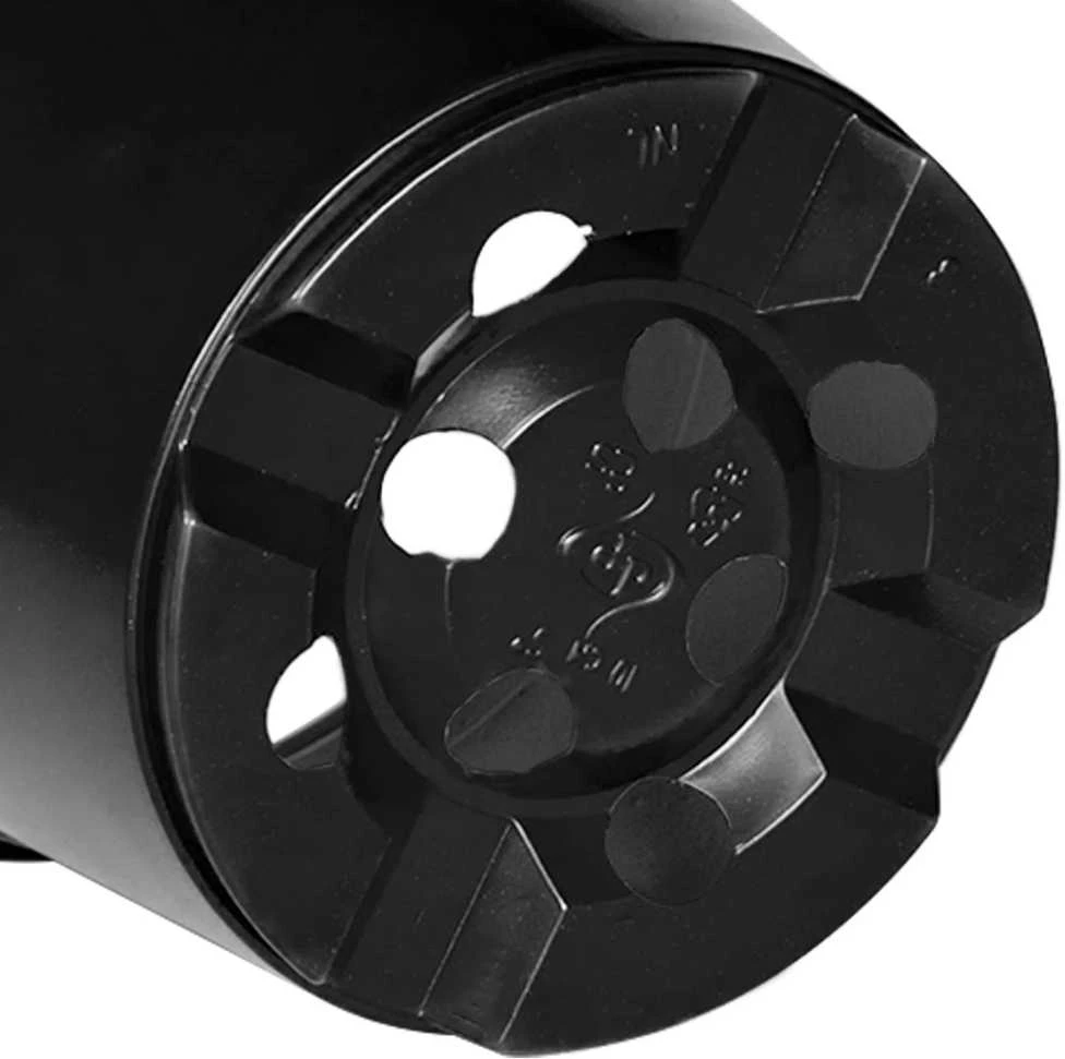 Apvalus gėlių vazonas 100 vnt. Juoda Ø 10 x 8 cm Plastmasė