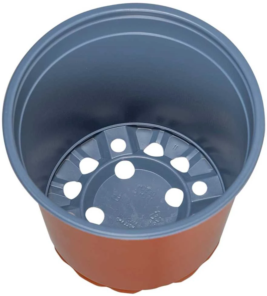 Apvalus gėlių vazonas 100 vnt. Terakotos Ø 15 x 13 cm Plastmasė