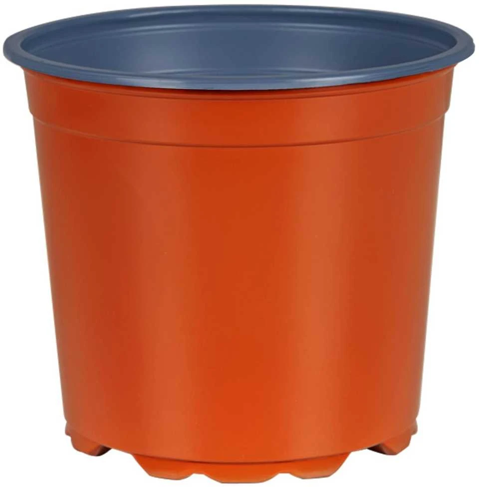 Apvalus gėlių vazonas 100 vnt. Terakotos Ø 15 x 13 cm Plastmasė
