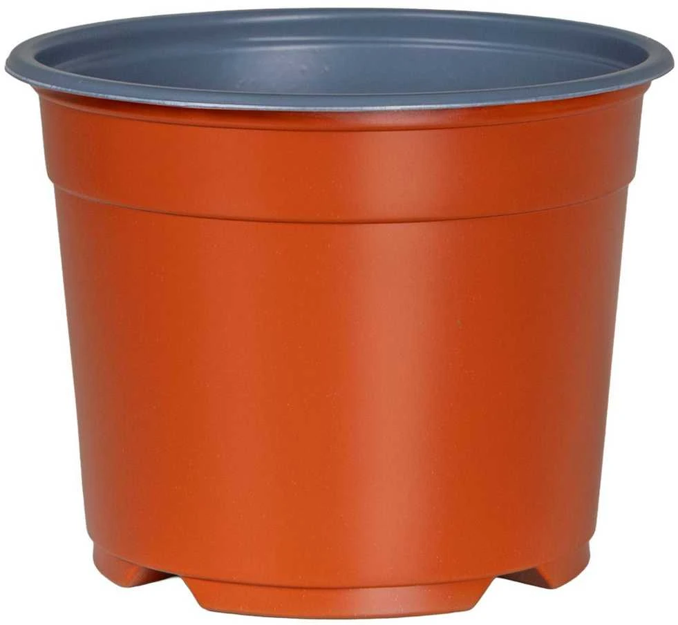 Apvalus gėlių vazonas 200 vnt. Terakotos Ø 10 x 8 cm Plastmasė