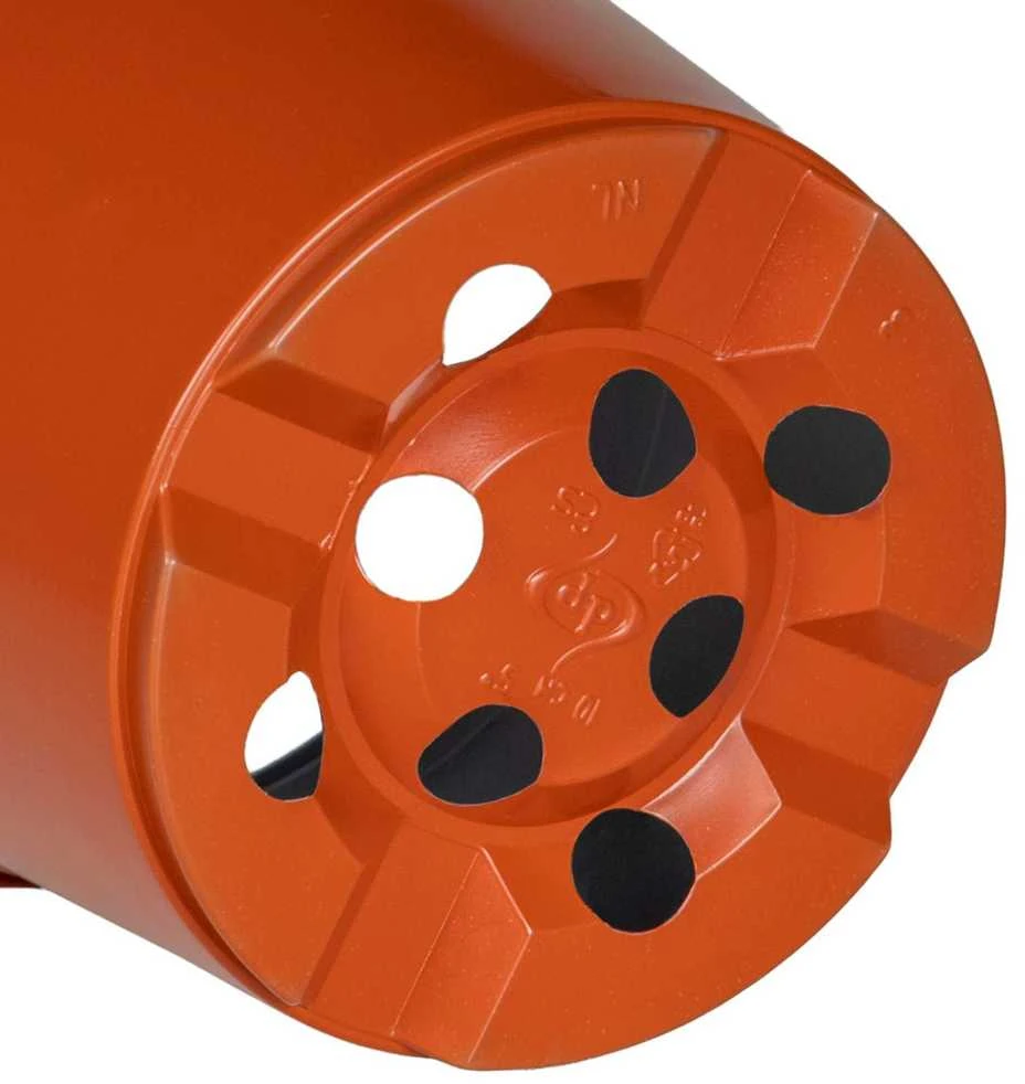 Apvalus gėlių vazonas 200 vnt. Terakotos Ø 10 x 8 cm Plastmasė