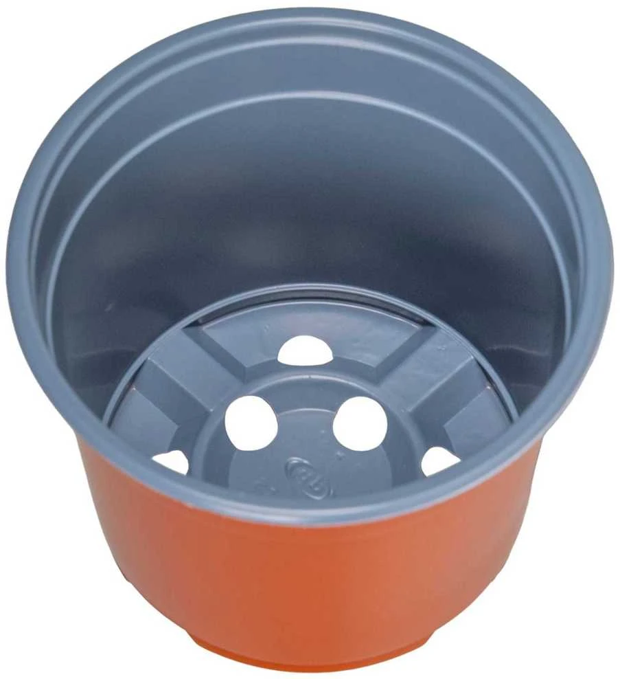 Apvalus gėlių vazonas 200 vnt. Terakotos Ø 10 x 8 cm Plastmasė