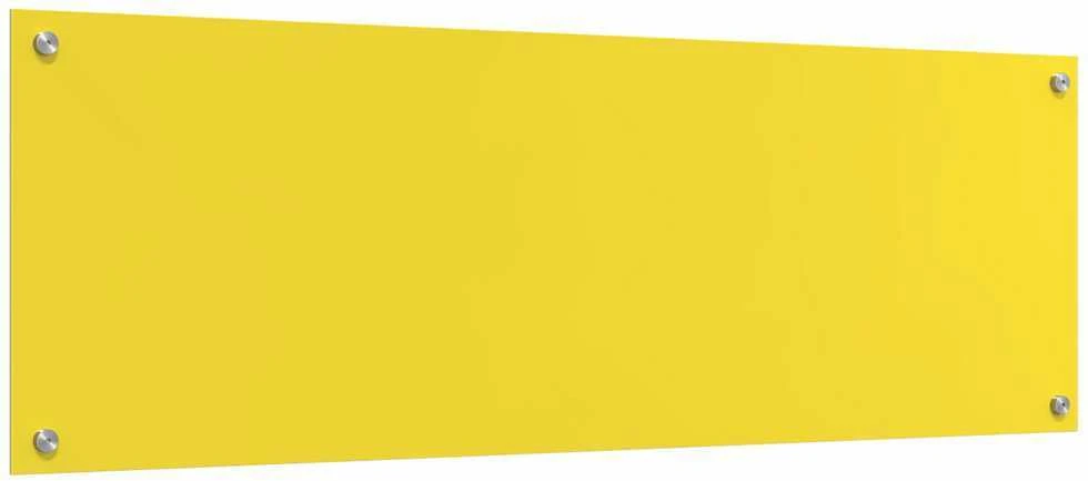 Virtuvės atbraila Geltona 120 x 40 cm grūdintas stiklas