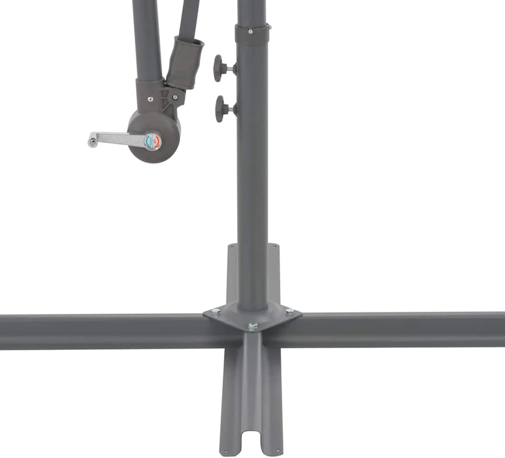 Gembinis sodo skėtis su aliuminio stulpu, terakota, 300cm
