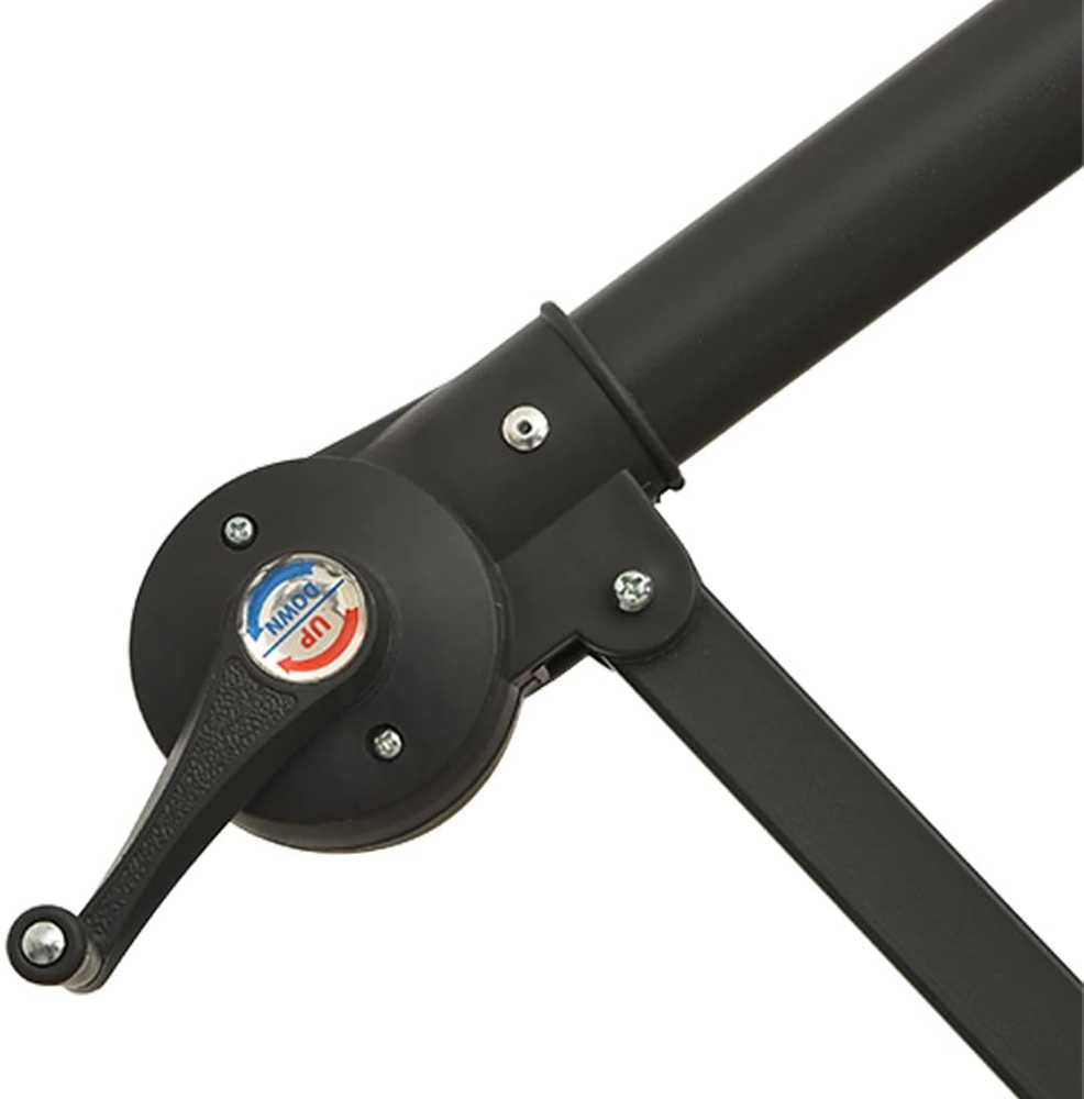 Gembinis sodo skėtis su aliuminiu stulpu, taupe, 350cm