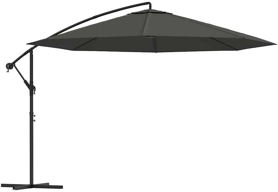 Gembės form. saulės skėtis su alium. stulp., 350 cm, antr. sp.