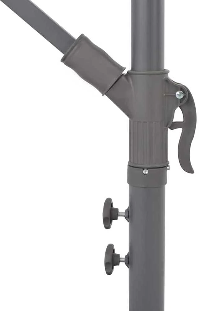 Gembinis sodo skėtis su aliuminiu stulpu, taupe, 300cm