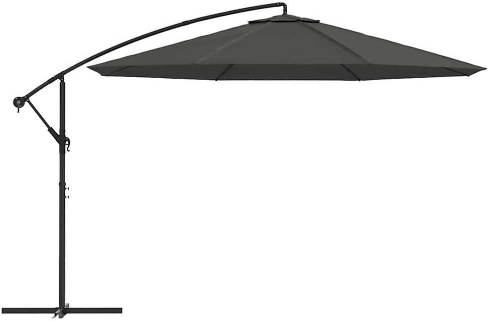 Gembės form. saulės skėtis su alium. stulp., 350 cm, antr. sp.