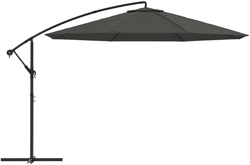 Gembės form. saulės skėtis su alium. stulp., 350 cm, antr. sp.