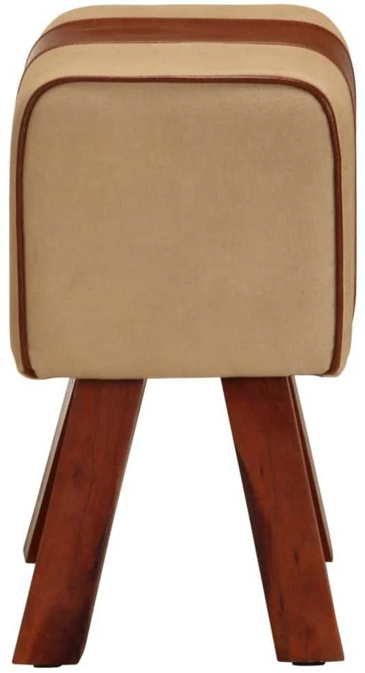Gimnastikos arklys, rudas, 38cm, tikra oda ir mango masyvas