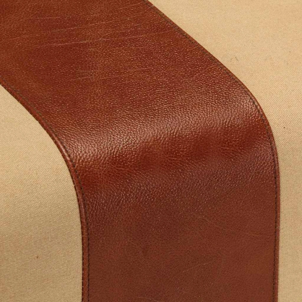 Gimnastikos arklys, rudas, 38cm, tikra oda ir mango masyvas