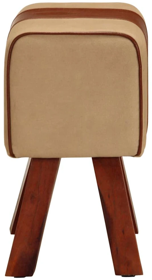 Gimnastikos arklys, rudas, 38cm, tikra oda ir mango masyvas