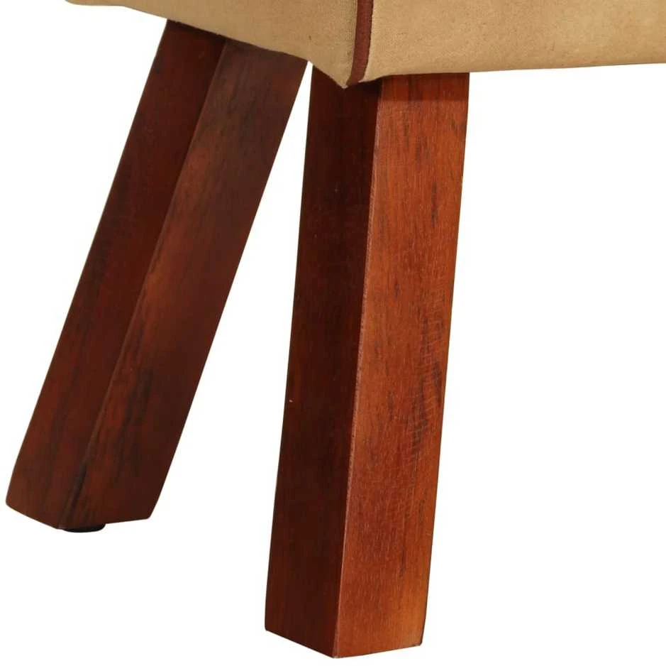 Gimnastikos arklys, rudas, 58cm, tikra oda ir mango masyvas