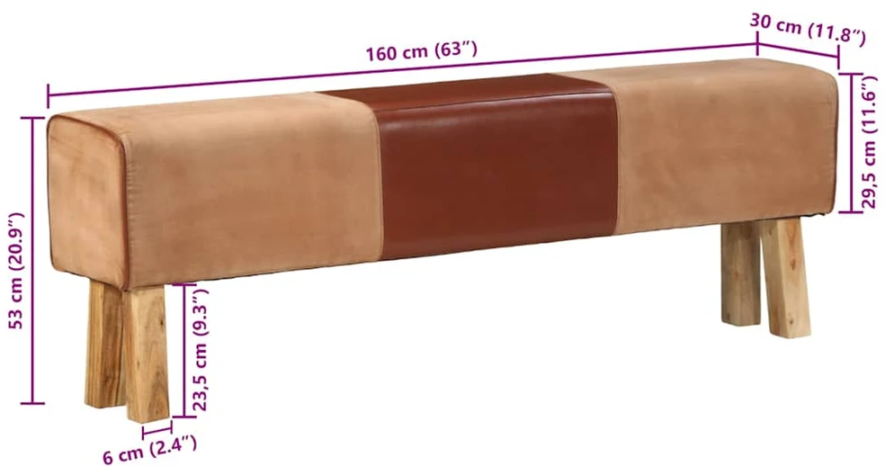 Gimnastikos arklys, rudos spalvos, 160cm, tikra oda ir akacija