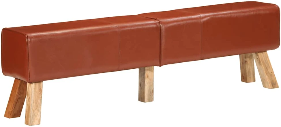 Gimnastikos arklys, rudos spalvos, 160cm, tikra oda