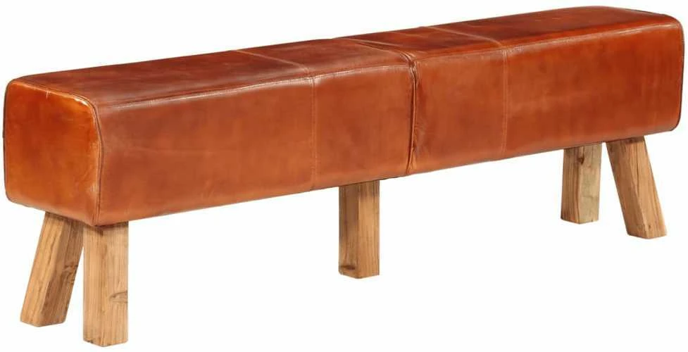 Gimnastikos arklys, rudos spalvos, 160cm, tikra oda