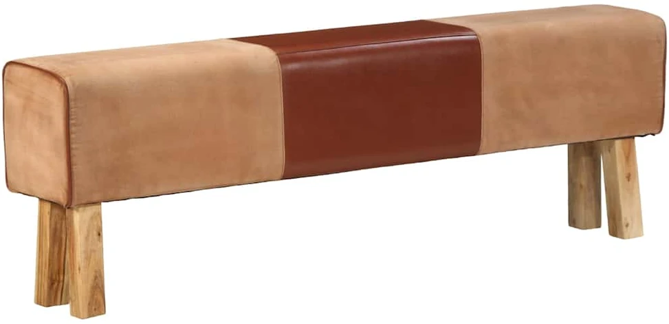Gimnastikos arklys, rudos spalvos, 160cm, tikra oda ir akacija