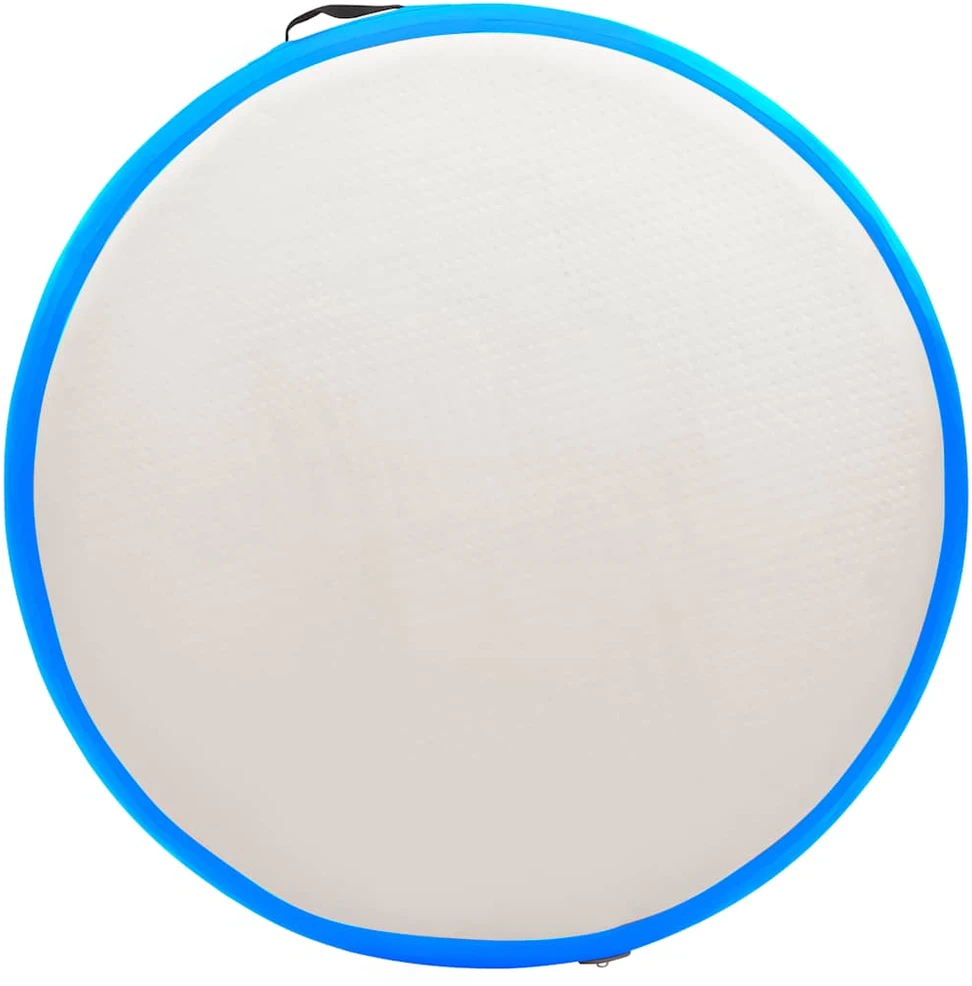 Gimnastikos kilimėlis su pompa, mėlynas, 100x100x10cm, PVC