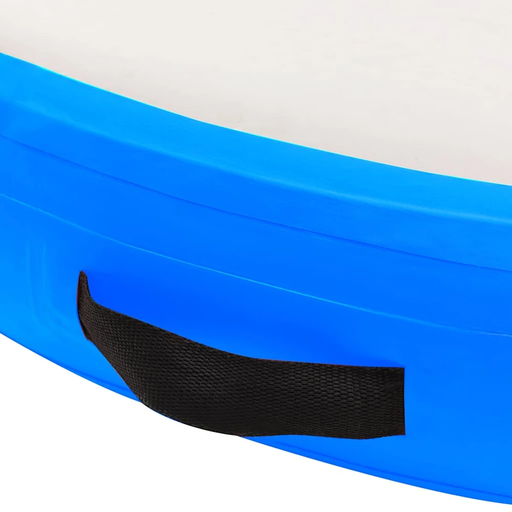 Gimnastikos kilimėlis su pompa, mėlynas, 100x100x20cm, PVC