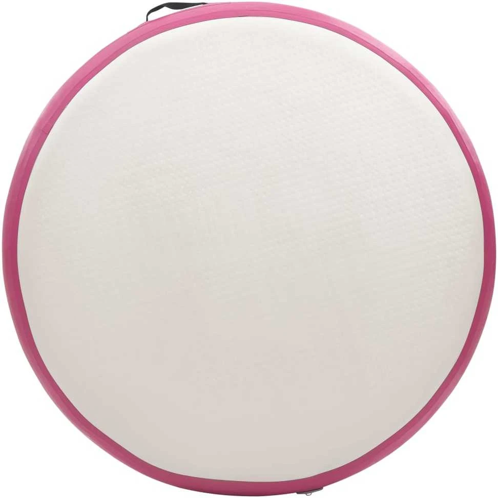 Gimnastikos kilimėlis su pompa, rožinis, 100x100x20cm, PVC