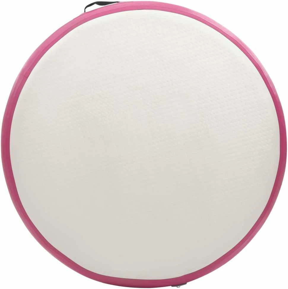 Gimnastikos kilimėlis su pompa, rožinis, 100x100x20cm, PVC