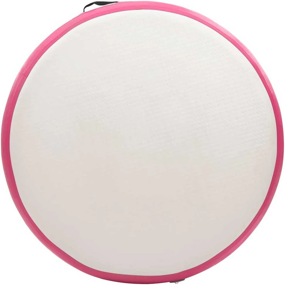 Gimnastikos kilimėlis su pompa, rožinis, 100x100x10cm, PVC