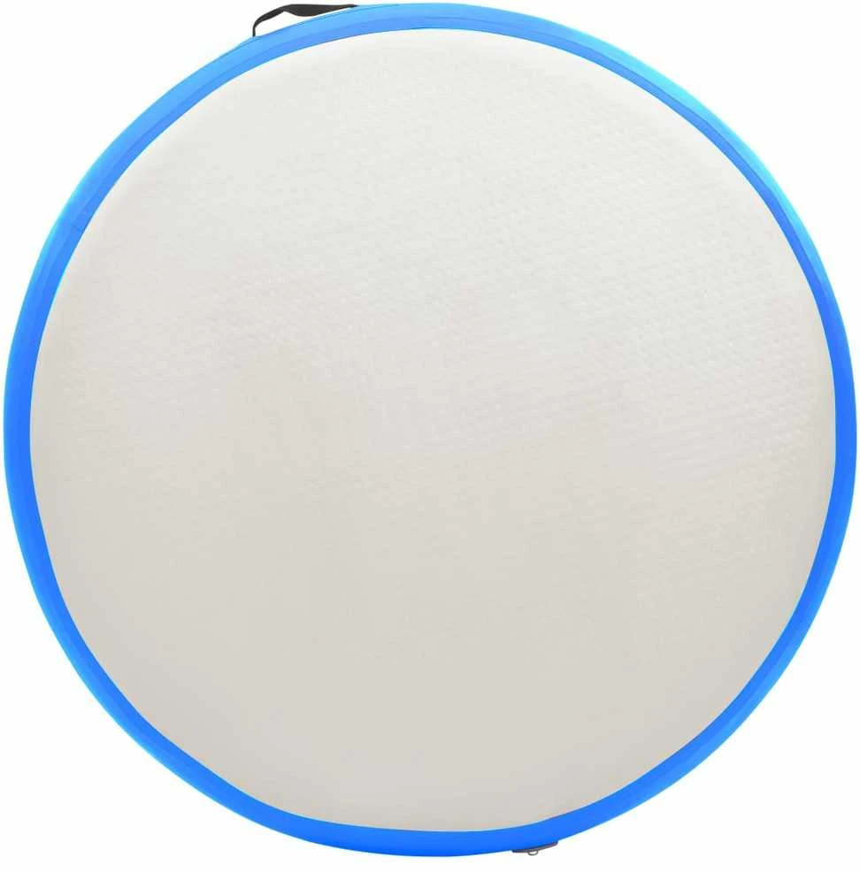 Gimnastikos kilimėlis su pompa, mėlynas, 100x100x20cm, PVC