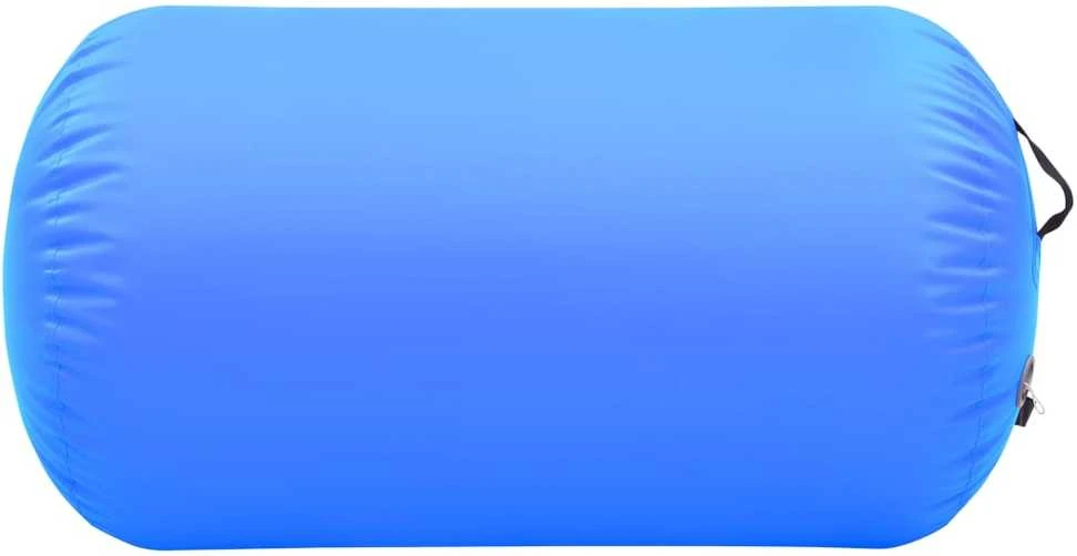Gimnastikos ritinys su pompa, mėlynas, 100x60cm, PVC