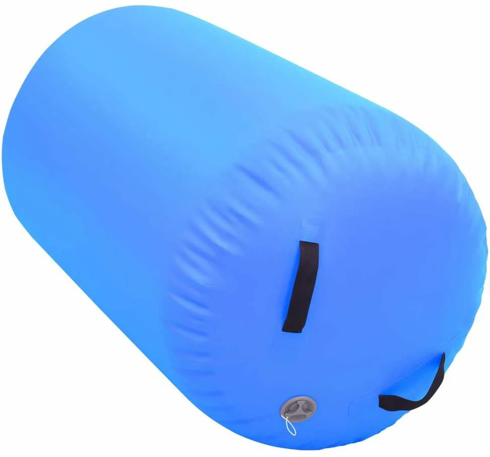 Gimnastikos ritinys su pompa, mėlynas, 100x60cm, PVC