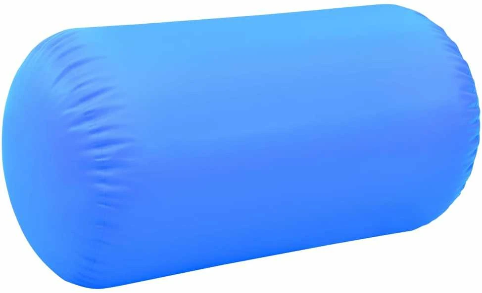 Gimnastikos ritinys su pompa, mėlynas, 120x90cm, PVC
