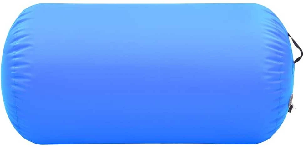 Gimnastikos ritinys su pompa, mėlynas, 120x90cm, PVC