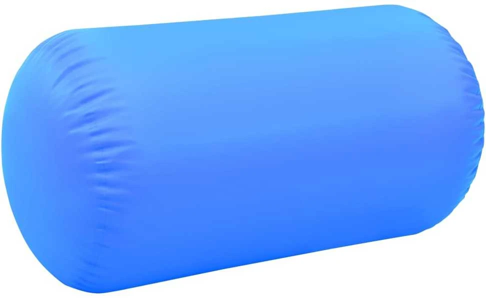 Gimnastikos ritinys su pompa, mėlynas, 120x90cm, PVC